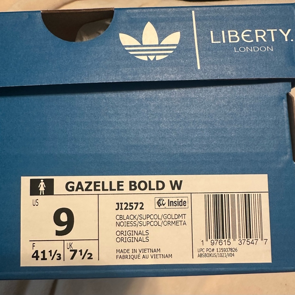 Adidas Liberty London Sneakers - Gazelle Bold W, NWT - Picture 5 of 6